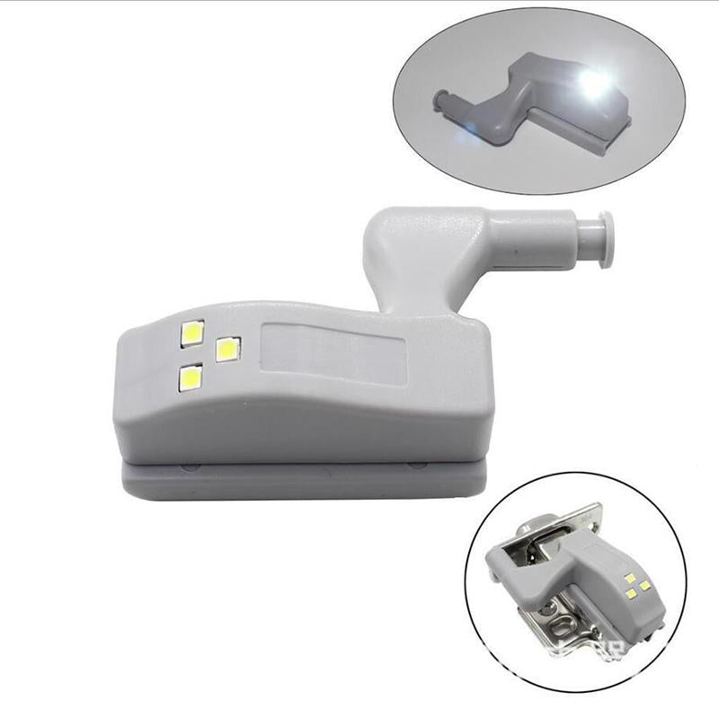 10PCS Inner Hinge LED Sensor Under Cabinet Lights For Kitchen Bedroom Closet Wardrobe Night Light Battery Operated