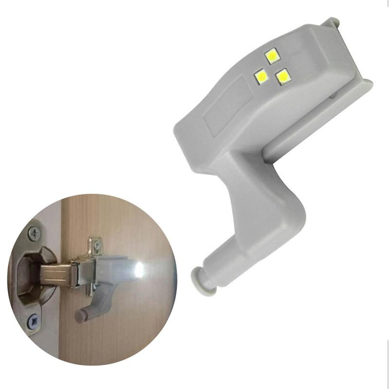 10PCS Inner Hinge LED Sensor Under Cabinet Lights For Kitchen Bedroom Closet Wardrobe Night Light Battery Operated